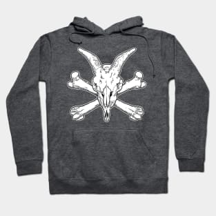 Goat Skull and Bones Hoodie